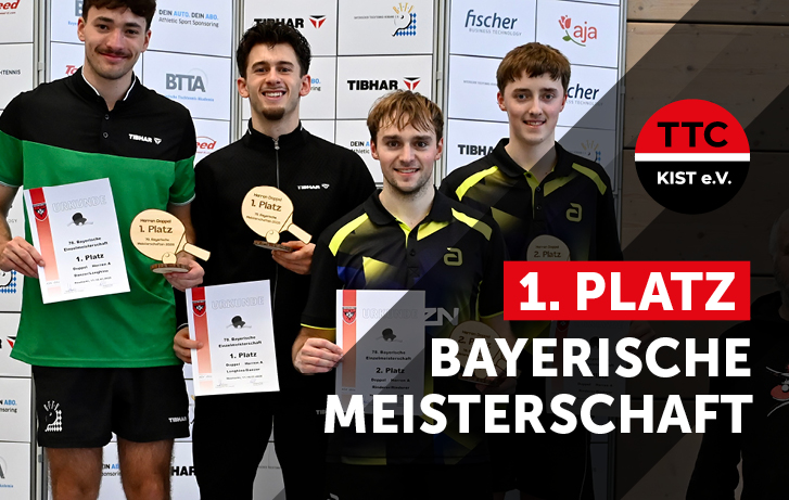 Nico Longhino: Bayerischer Meister im Doppel für den TTC Kist