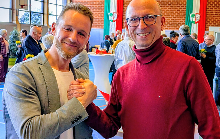 Vorstandswechsel Alter und neue Vorstand Christoffer Flohr und Stefphan Wilhelm