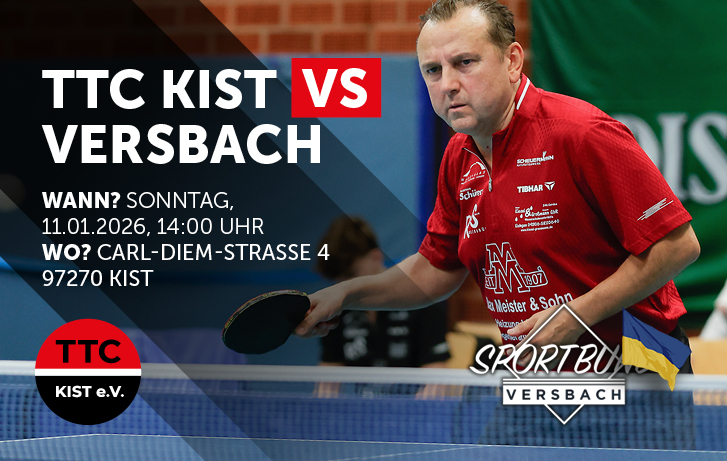 Erfahrung pur im 3. Bundesliga Süd Krimi: Der ehemalige 1. Bundesligaspieler Evgueni Chtchetinine beim TTC Kist gegen SB Versbach 5:5.